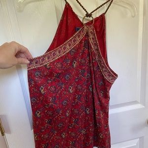 Chaps handkerchief halter with braided collar